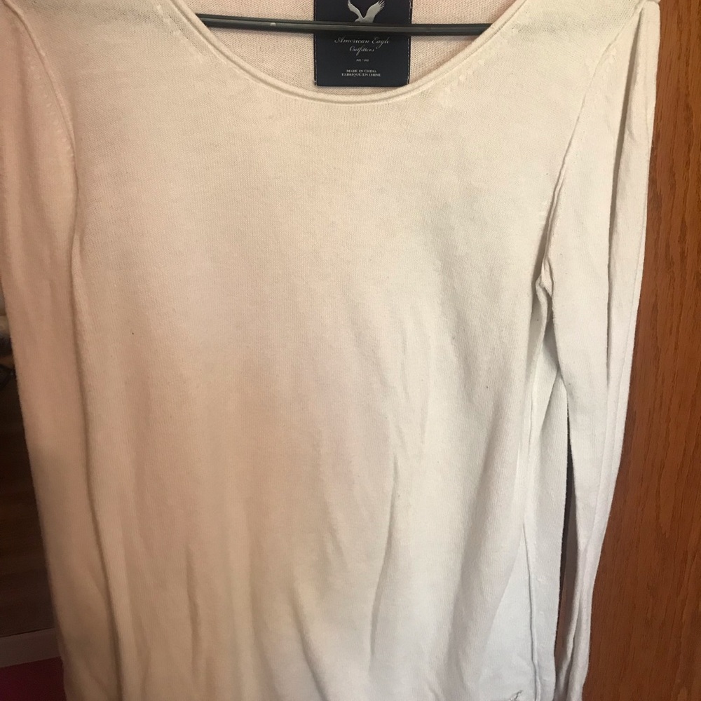 American Eagle white sweater